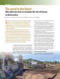 Cover page: The wood in the forest: Why California needs to reexamine the role of biomass in climate policy