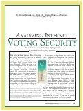 Cover page: Analyzing Internet voting security