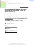 Cover page: Direct-acting antiviral treatment for HIV/HCV patients in safety net settings: patient and provider preferences