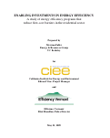 Cover page: Enabling Investments in Energy Efficiency: A study of energy efficiency programs that reduce first-cost barriers in the residential sector