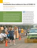 Cover page: Food banks show resilience in face of COVID-19