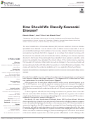 Cover page: How Should We Classify Kawasaki Disease?