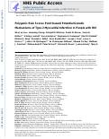 Cover page: Polygenic risk scores point toward potential genetic mechanisms of type 2 myocardial infarction in people with HIV.