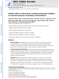 Cover page: Additive effects of blood donor smoking and gamma irradiation on outcome measures of red blood cell transfusion