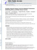 Cover page: Antibiotic-Induced Changes to the Host Metabolic Environment Inhibit Drug Efficacy and Alter Immune Function