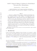Cover page of ReMU: regional minimal updating for model-based derivative-free optimization