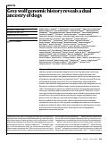 Cover page: Grey wolf genomic history reveals a dual ancestry of dogs