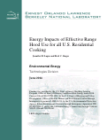 Cover page: Energy Impacts of Effective Range Hood Use for all U.S. Residential Cooking