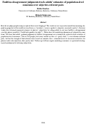 Cover page: Faultless disagreement judgments track adults’ estimates of population-level consensus over adjective-referent pairs