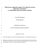 Cover page: Will mercury impurities impact CO2 injectivity in deep sedimentary formations? I. Condensation and net porosity reduction