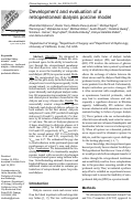 Cover page: Development and evaluation of a retroperitoneal dialysis porcine model.