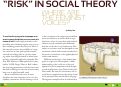 Cover page: "Risk" in Social Theory: Where are the Feminist Voices?