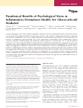 Cover page: Paradoxical benefits of psychological stress in inflammatory dermatoses models are glucocorticoid mediated