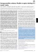 Cover page: Energy penalties enhance flexible receptor docking in a model cavity