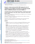 Cover page: Dynamic contrast-enhanced (DCE) MR imaging: the role of qualitative and quantitative parameters for evaluating prostate tumors stratified by Gleason score and PI-RADS v2