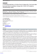 Cover page: Sustained Reductions in Online Search Interest for Communicable Eye and Other Conditions During the COVID-19 Pandemic: Infodemiology Study