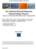 Cover page: The California Demand Response Potential Study, Phase 4: Report on Shed and Shift Resources Through 2050