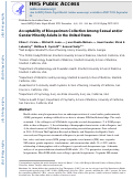 Cover page: Acceptability of Biospecimen Collection Among Sexual and/or Gender Minority Adults in the United States.