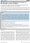 Cover page: Microbial Life in a Fjord: Metagenomic Analysis of a Microbial Mat in Chilean Patagonia