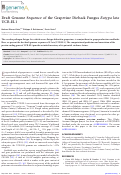 Cover page: Draft Genome Sequence of the Grapevine Dieback Fungus Eutypa lata UCR-EL1