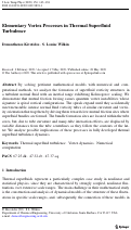 Cover page: Elementary Vortex Processes in Thermal Superfluid Turbulence