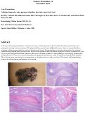 Cover page: Collision tumor of eccrine poroma, seborrheic keratosis, and a viral wart