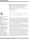 Cover page: Parasite effectors target helper NLRs in plants to suppress immunity-related cell death