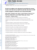 Cover page: Alcohol Use Patterns and Subsequent Sexual Behaviors Among Women, Men who have Sex with Men and Men who have Sex with Women Engaged in Routine HIV Care in the United States