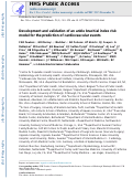 Cover page: Development and validation of an ankle brachial index risk model for the prediction of cardiovascular events