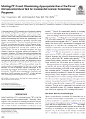 Cover page: Making FIT Count: Maximizing Appropriate Use of the Fecal Immunochemical Test for Colorectal Cancer Screening Programs