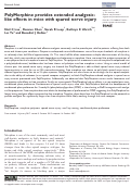 Cover page: PolyMorphine provides extended analgesic-like effects in mice with spared nerve injury