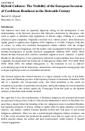 Cover page: Hybrid Cultures: the Visibility of the European Invasion of Caribbean Honduras in the Sixteenth Century