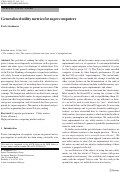 Cover page: Generalized utility metrics for supercomputers