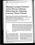 Cover page: Minimal luminal diameter versus percent diameter narrowing for assessing coronary artery disease