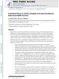 Cover page: Earmarked Taxes as a Policy Strategy to Increase Funding for Behavioral Health Services.