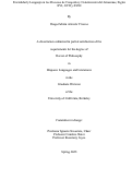 Cover page: Fractalidad y Lenguaje en los Procesos de Conquista y Colonización del Amazonas, Siglos XVI, XVII y XVIII