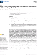 Cover page of Pedal Power: Operational Models, Opportunities, and Obstacles of Bike Lending in North America