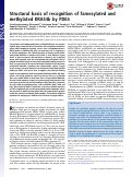 Cover page: Structural basis of recognition of farnesylated and methylated KRAS4b by PDEδ