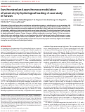 Cover page: Synchronized and asynchronous modulation of seismicity by hydrological loading: A case study in Taiwan