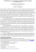 Cover page: Patented Drugs, Generic Alternatives and Intellectual Property Regimes in Developing Countries