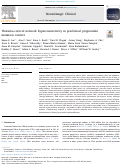 Cover page: Thalamo-cortical network hyperconnectivity in preclinical progranulin mutation carriers