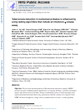 Cover page: Tuberculosis detection in nonhuman primates is enhanced by use of testing algorithms that include an interferon-γ release assay.