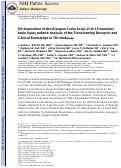 Cover page: ED disposition of the Glasgow Coma Scale 13 to 15 traumatic brain injury patient: analysis of the Transforming Research and Clinical Knowledge in TBI study