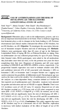 Cover page: Use of antihistamines and the risk of developing AD: The Baltimore Longitudinal Study of Aging