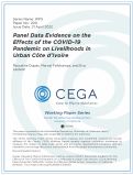 Cover page of Panel Data Evidence on the Effects of the COVID-19 Pandemic on Livelihoods in Urban Côte d'Ivoire