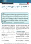 Cover page: Ready for Anything: A Holistic Approach to Training Sexual Assault Nurse Examiners.