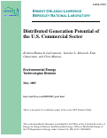 Cover page: Distributed Generation Potential of the U.S. Commercial Sector