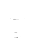 Cover page of Democratic Decline in Comparative Perspective: Executive Overreach, Polarization, and The United States