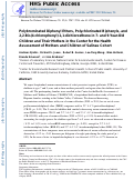 Cover page: Polybrominated Diphenyl Ethers, Polychlorinated Biphenyls, and 2,2-Bis(4-chlorophenyl)-1,1-dichloroethene in 7- and 9‑Year-Old Children and Their Mothers in the Center for the Health Assessment of Mothers and Children of Salinas Cohort