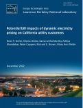 Cover page: Potential bill impacts of dynamic electricity pricing on California utility customers